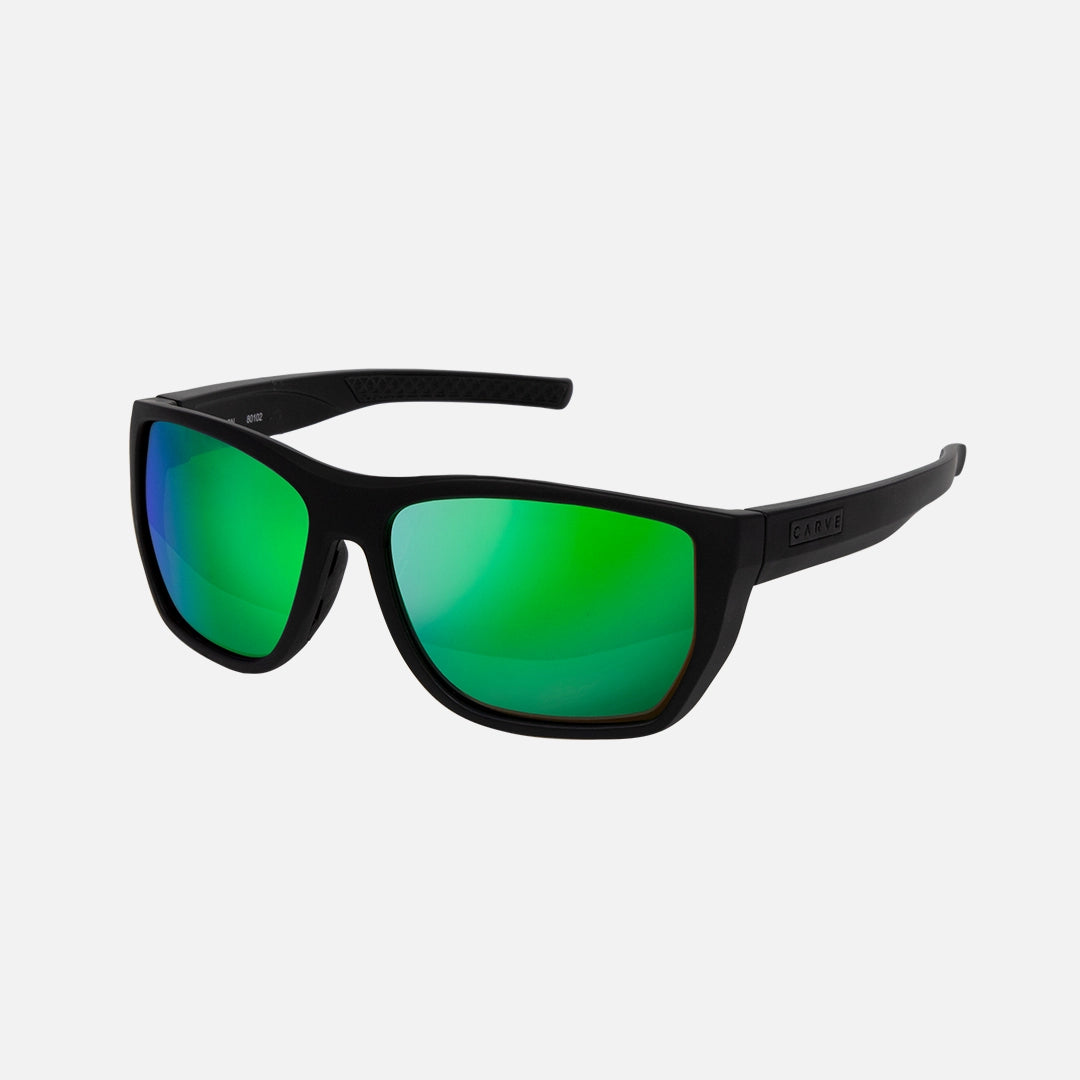 Carbon - Matte Black Frame - Polarized Mineral Glass Green Iridium Lens