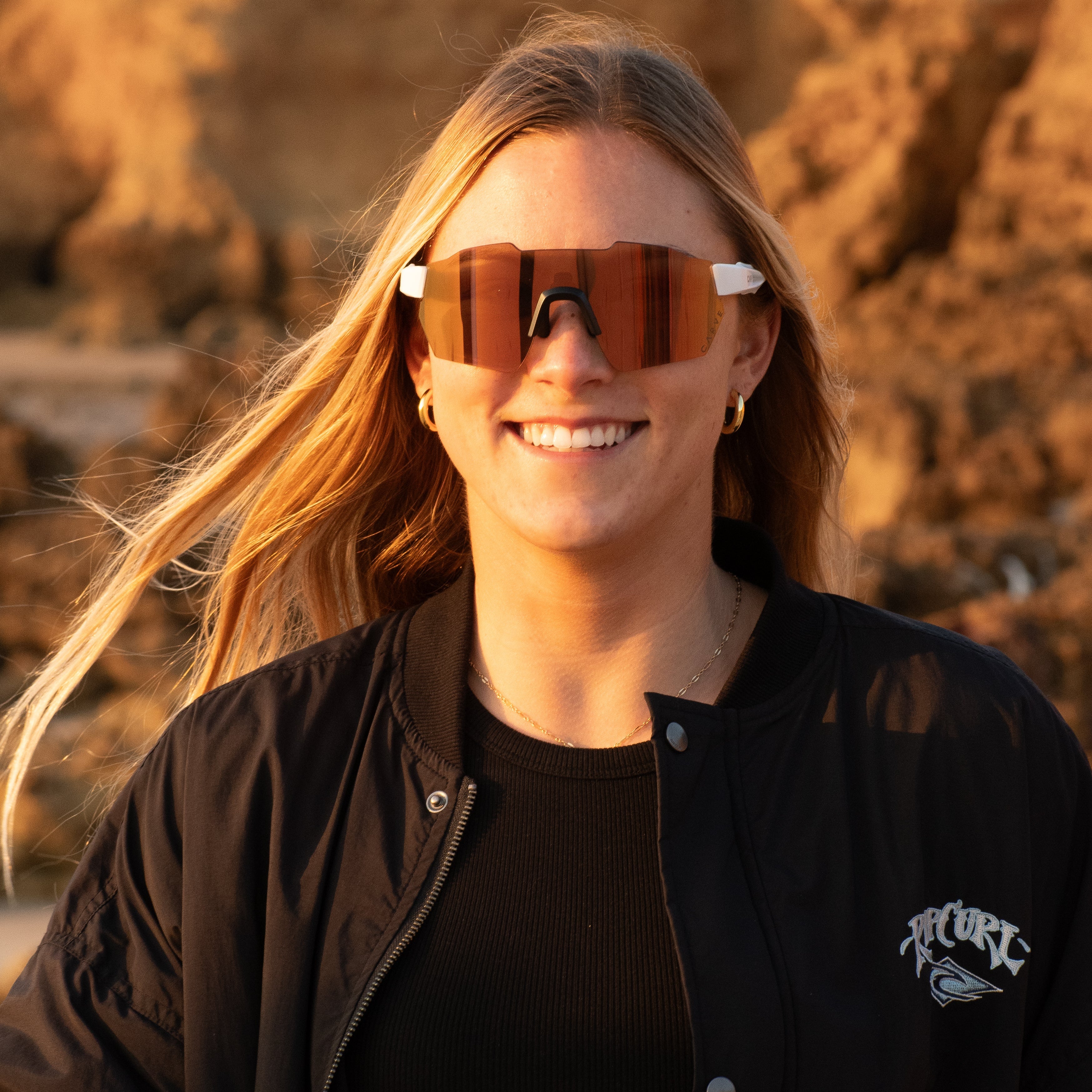 Level Up - Matte White with Copper Iridium Lens