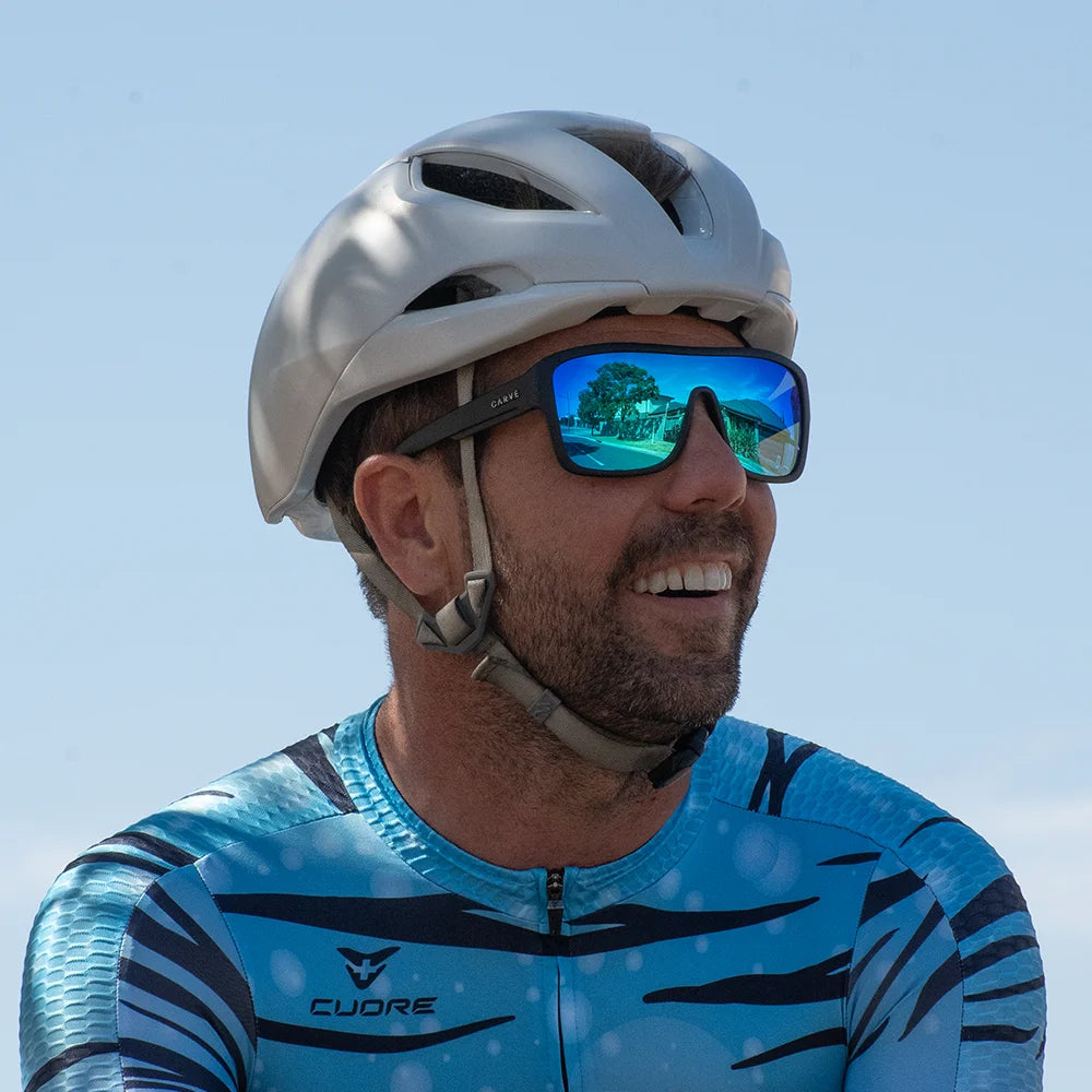 Anchor Beard - Matt Black Blue Iridium Polarized Lens