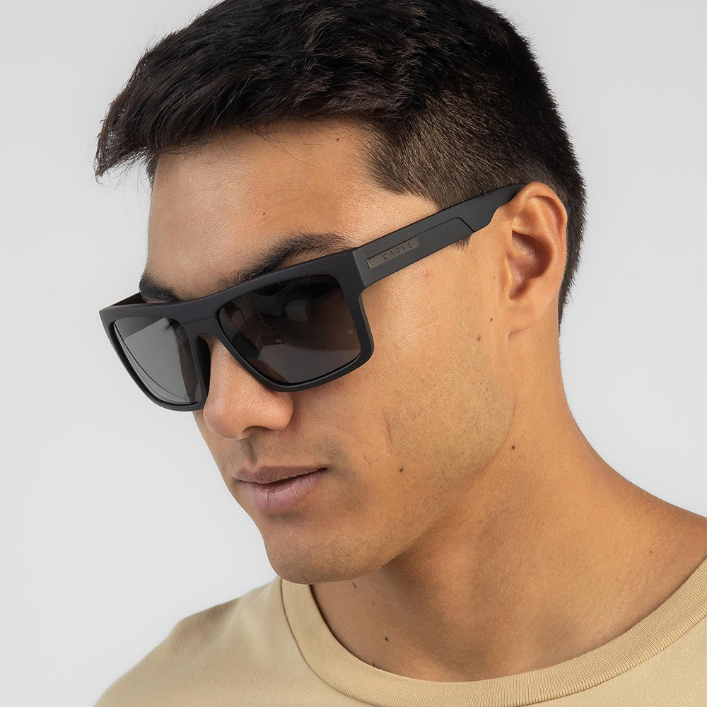 Volley XL - Matte Black with Gray Injected Polarized Lens