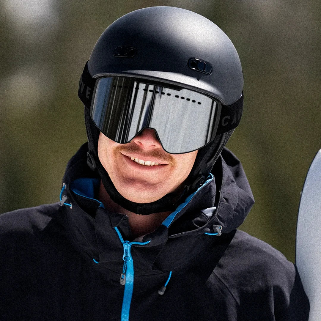 White Out - Matte Black with Silver Mirror Len