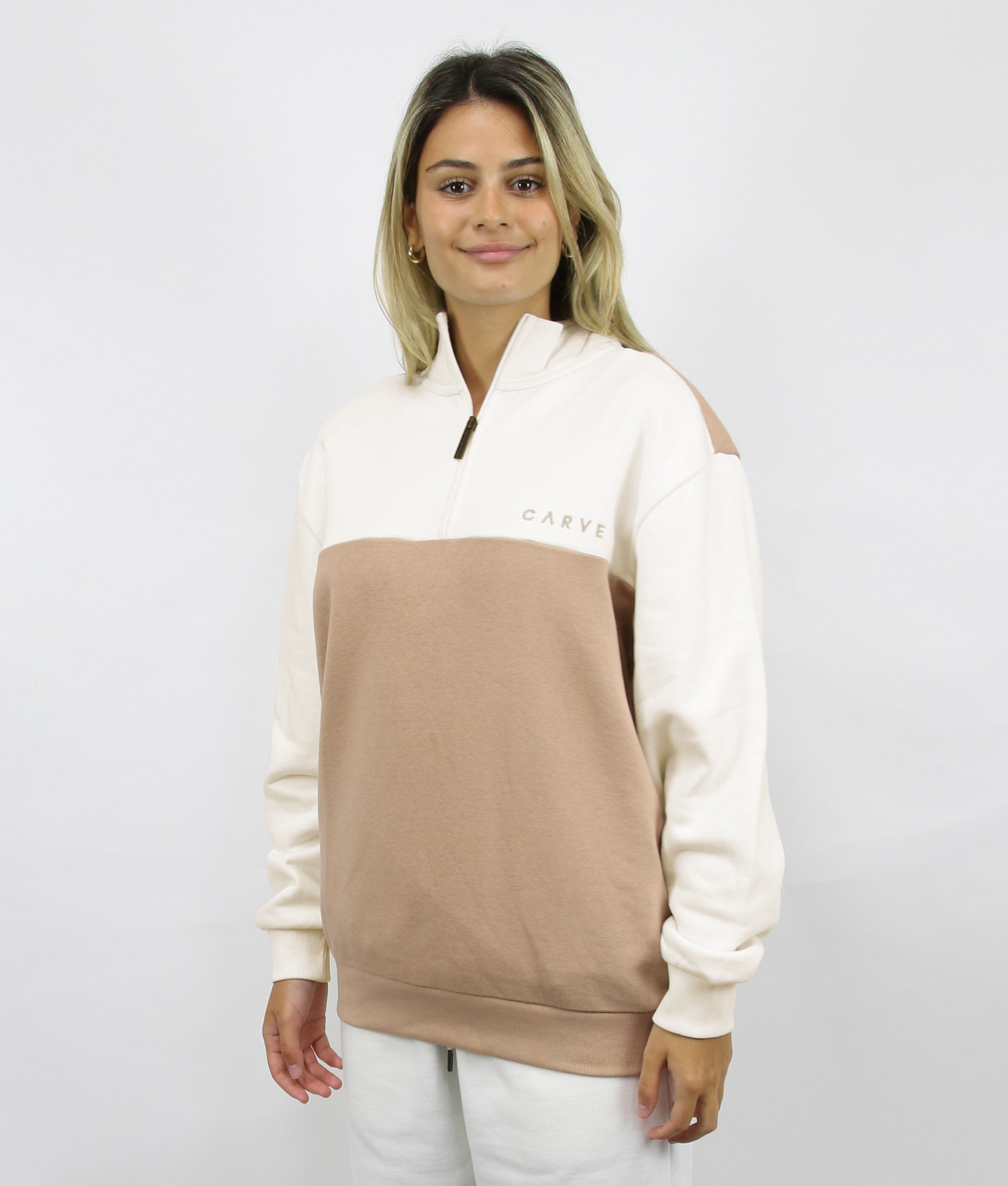 Banff - Womens 1/4 Front Zip Sweatshirt