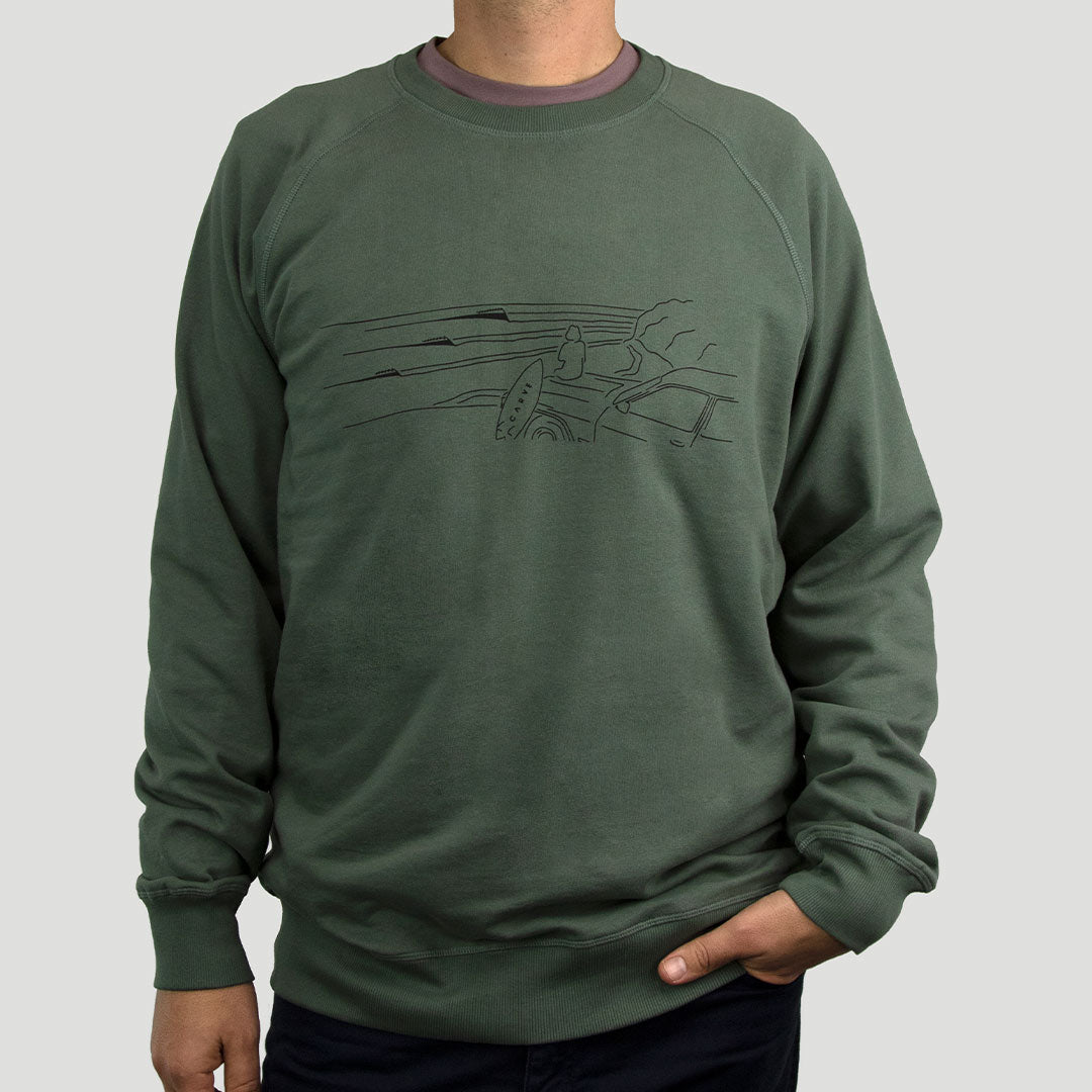 Bells - Boy's Crew - Olive