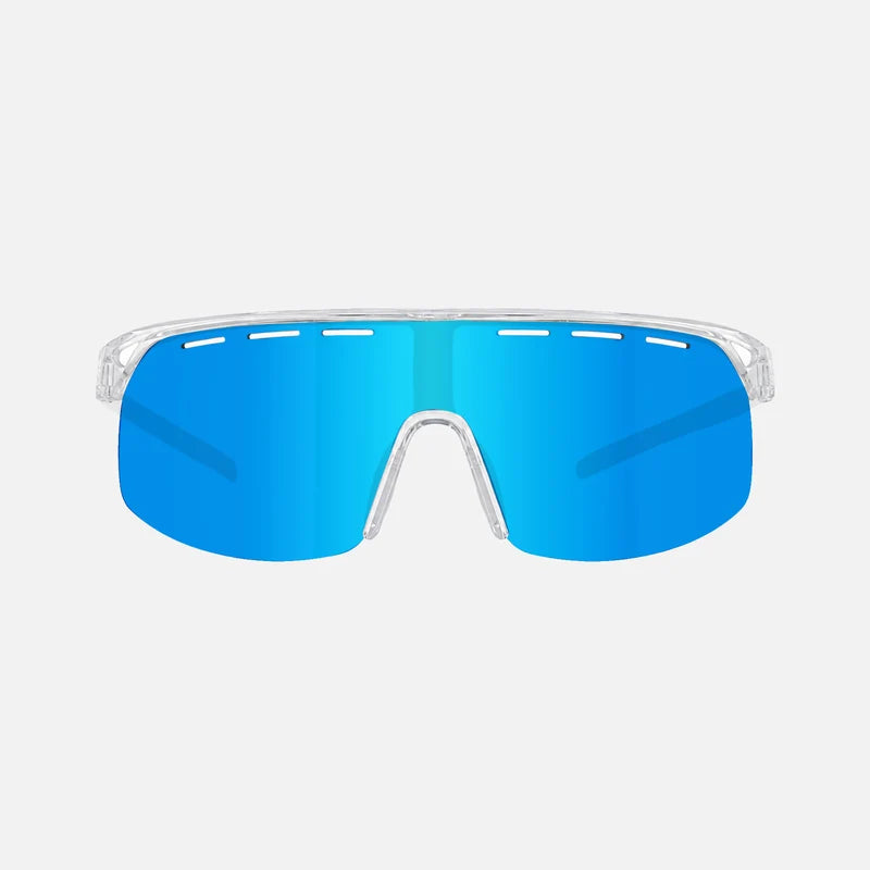 Velocity - Clear Frame with Gray Lens with Blue Iridium Plus Venting