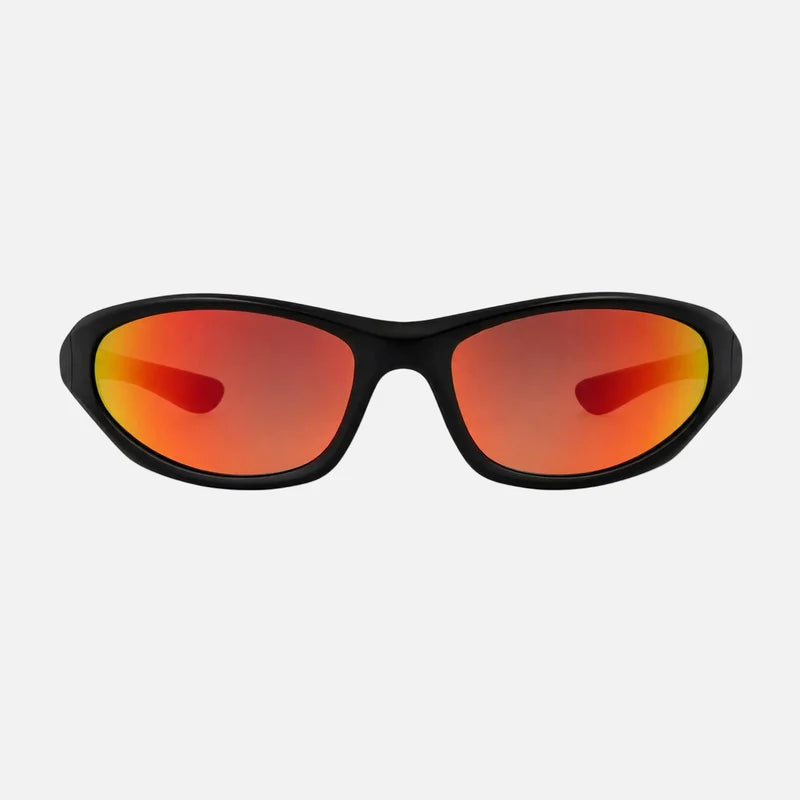 Vert - Matte Black with Red Iridium Lens