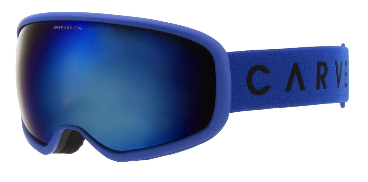 First Tracks - Matt Blue Frame, Grey Lens with Blue Iridium