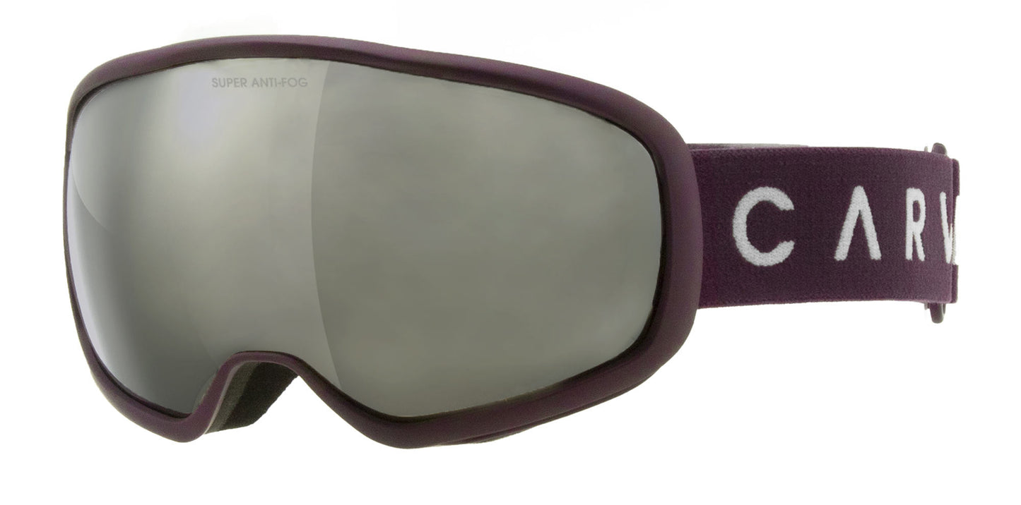 First Tracks - Matt Plum Frame, Grey Lens with Silver Iridium
