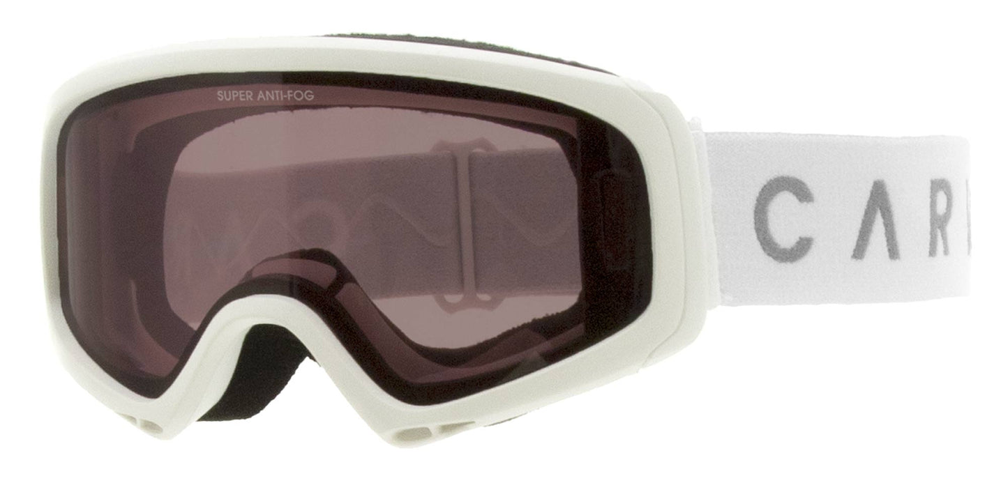 Clingon - Matt White Frame, Rose Lens & Grey Magnetic Overlay