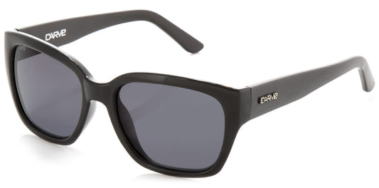 Scarlett - Polarized Gloss Black Frame Sunglasses