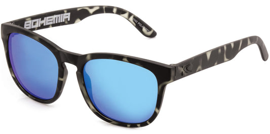 Bohemia - Injected Polarized Iridium Matte Black Frame Floating Sunglasses