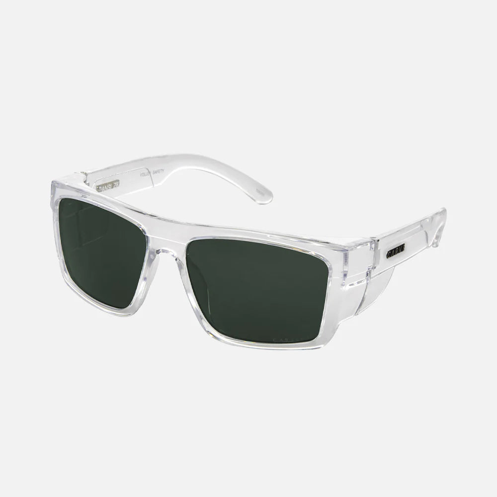 Volley Z87 - Safety Gloss Clear Frame with Gray Lens