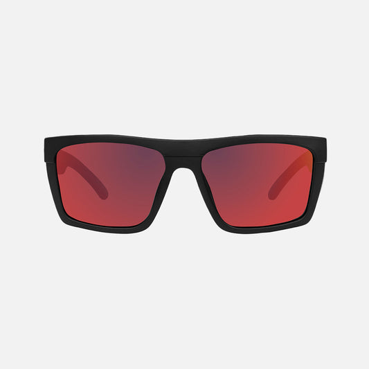 Volley - Safety Matte Black Frame - Gray Red Iridium Polarized Lens