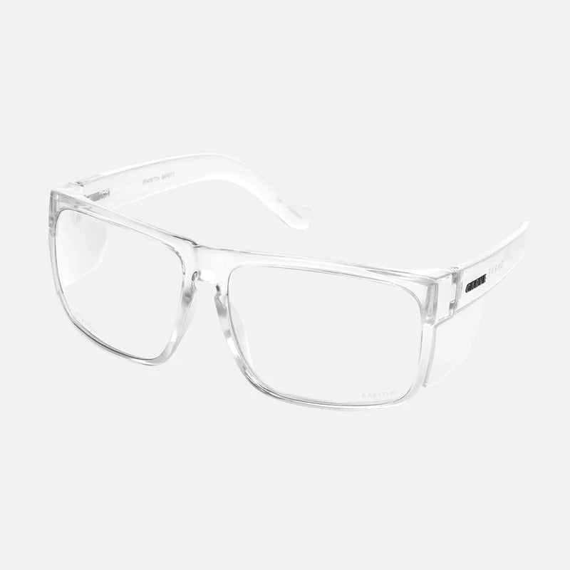 Vendetta Z87 - Safety Crystal Clear Frame with Clear Lens