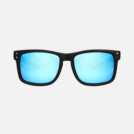 Smoko - Safety Matte Black Frame - Gray Polarized Blue Iridium Lens