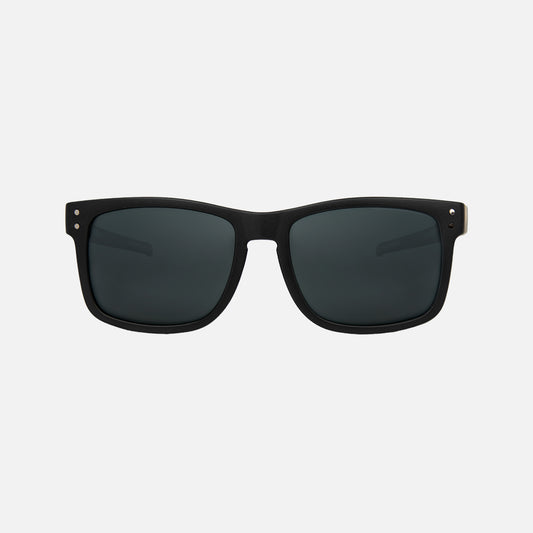 Smoko - Safety Matte Black Frame - Gray Polarized Lens