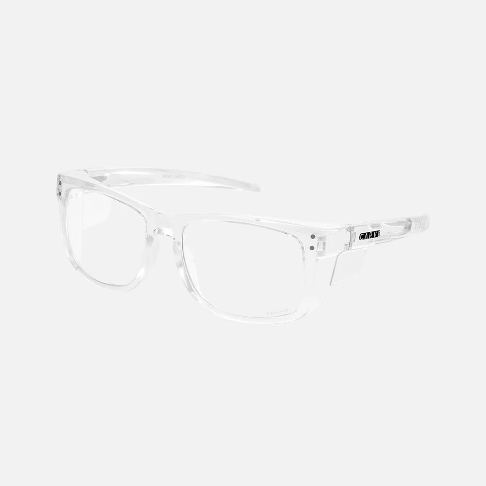 Smoko Z87 - Safety Crystal Clear Frame with Clear Lens