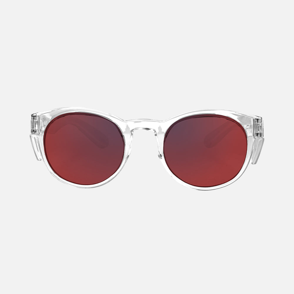 Chippy Z87 - Safety Gloss Clear Frame with Polarized Red Iridium Lens