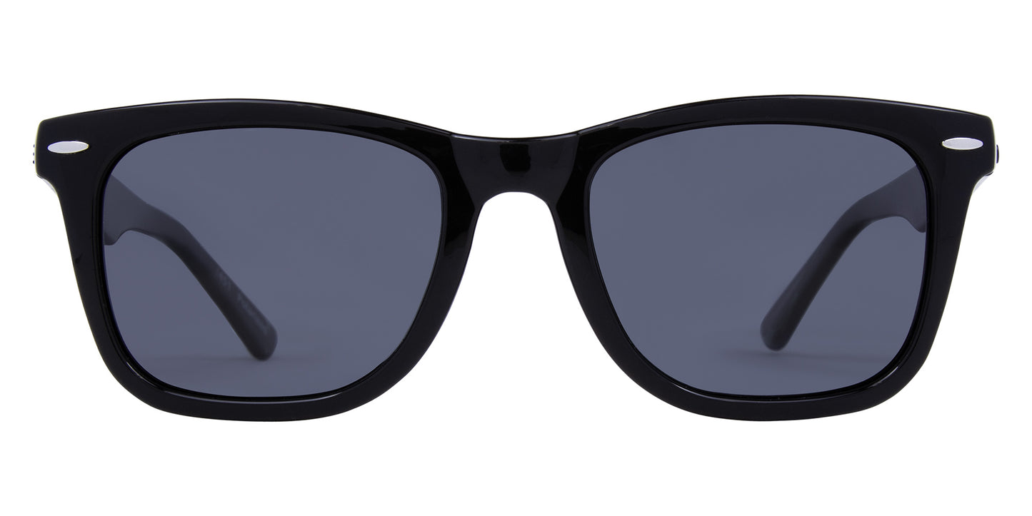 Wow Vision - Gloss Black Frame Gray Injected Polarized Lens