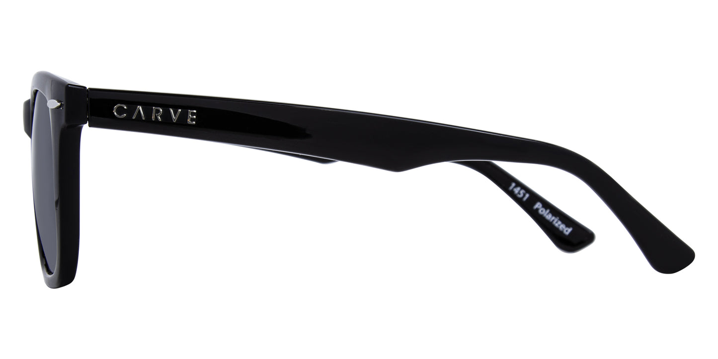 Wow Vision - Gloss Black Frame Gray Injected Polarized Lens