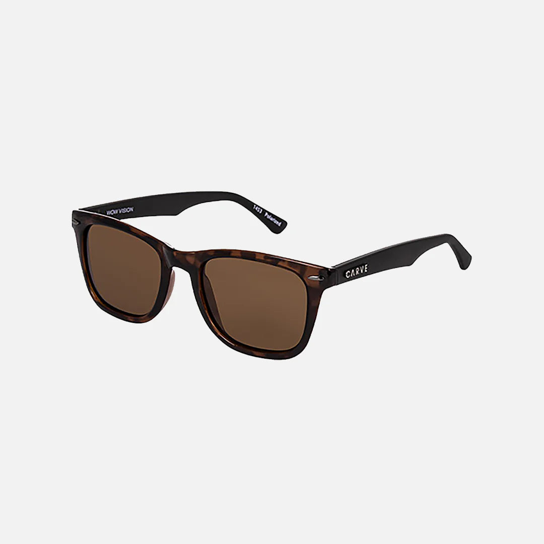 Wow Vision - Gloss Tort Matte Black Arms with Brown Injected Polarized Lens