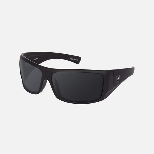 Wolfpak - Matte Black Frame Gray Injected Polarized Lens