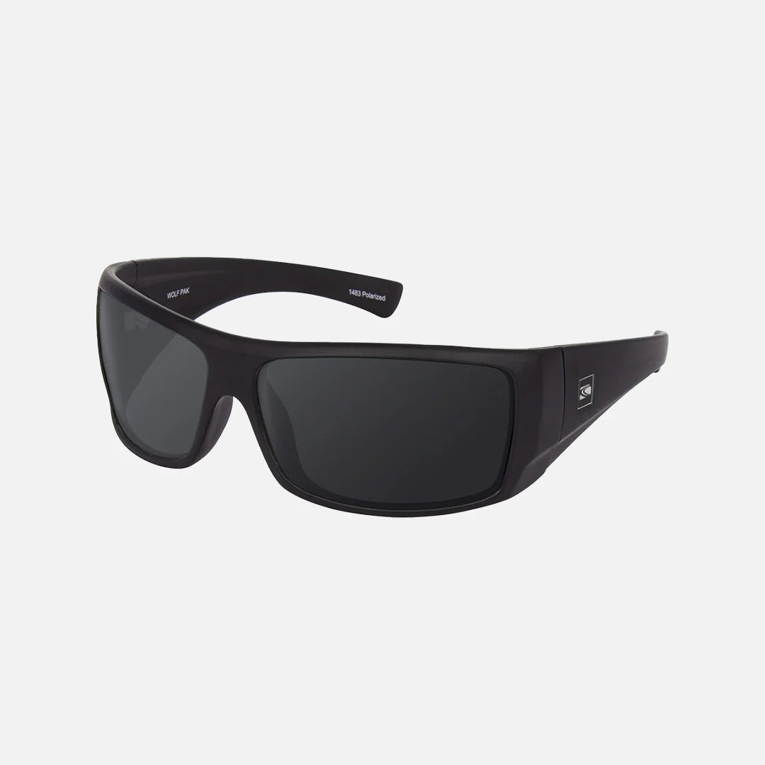 Wolfpak - Matte Black with Gray Injected Polarized Lens