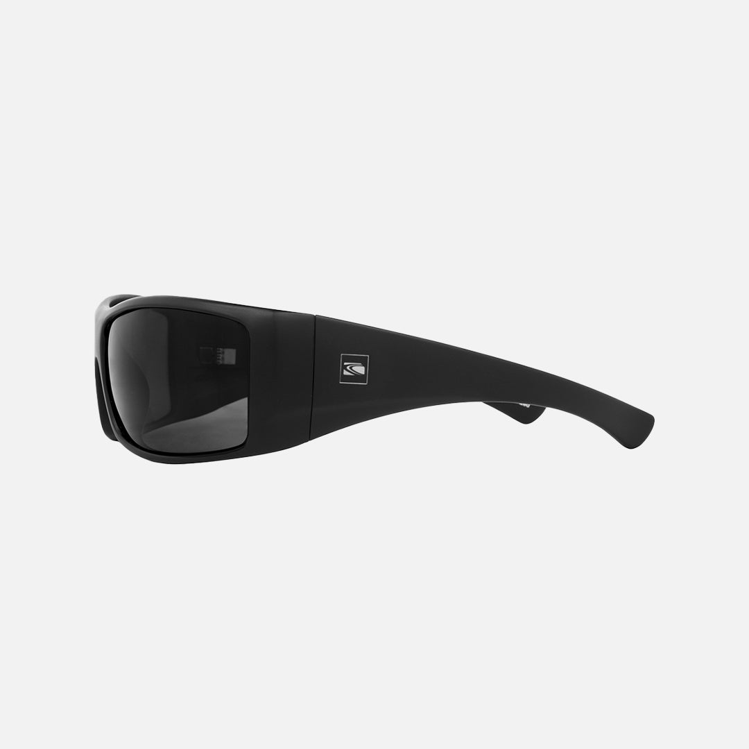 Wolfpak - Matte Black Frame Gray Injected Polarized Lens