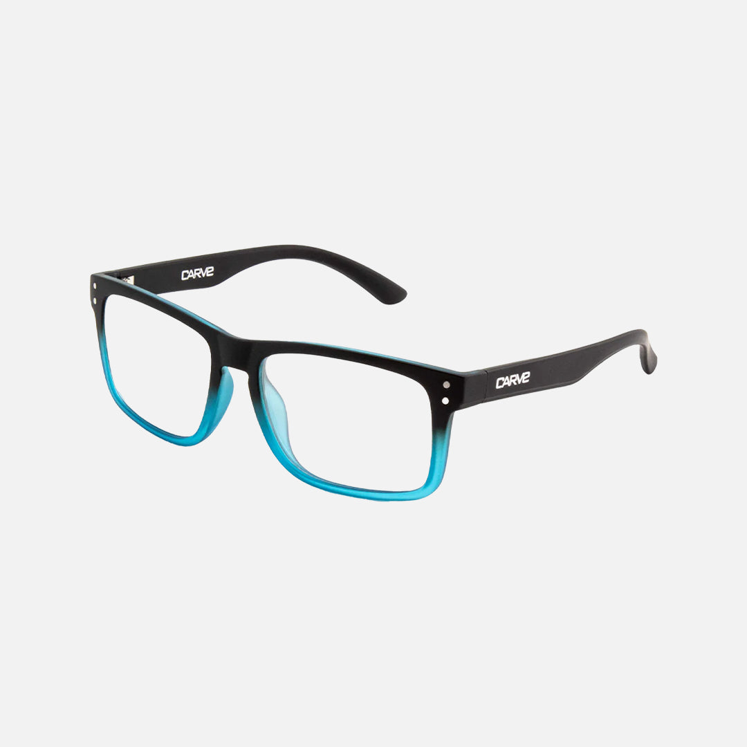 Goblin - Blue Light Reading Matte Black Blue Frame Glasses