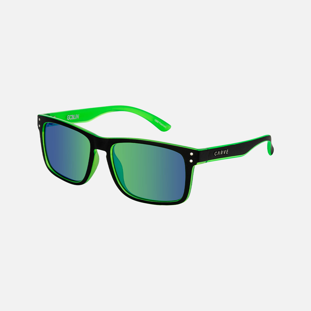 Goblin - Matte Black Frame Green Iridium Polarized Lens