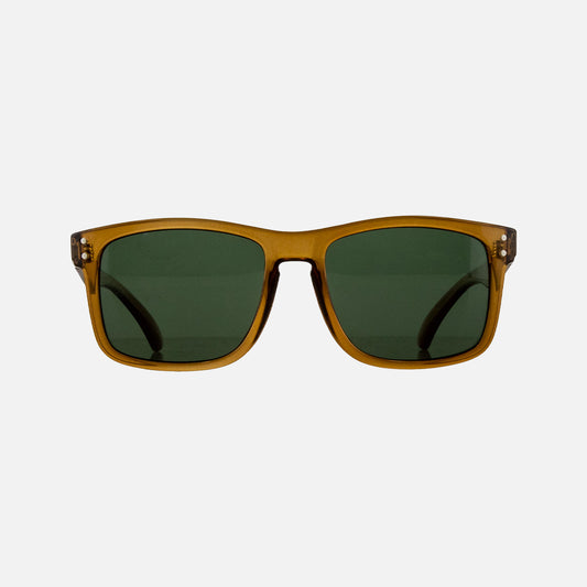 Goblin - Gloss Crystal Dark Sand Recycled Frame Green Polarized Lens