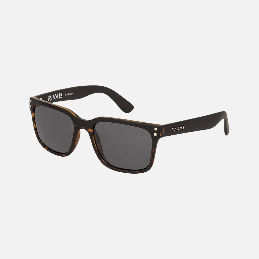 Rivals - Matte Black Tort Frame with Gray Polarized Lens