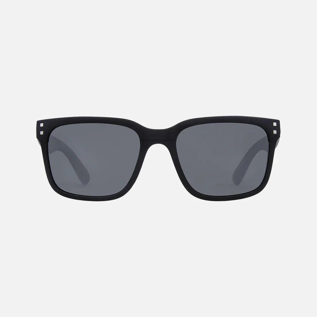 Rivals - Matte Black with Silver Mirror Injected Polarized Lens