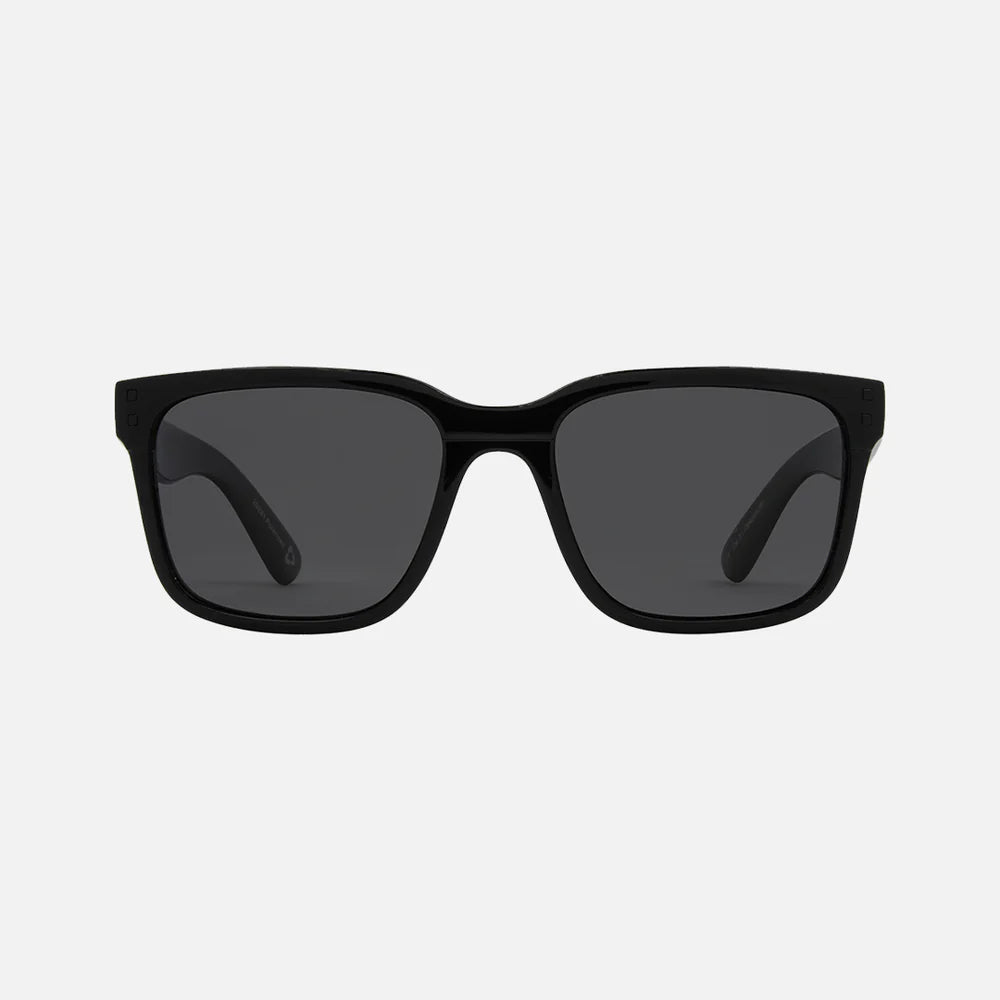 Rock Rivals Gray Rivals - Recycled Gloss Black with Gray Injected Polarized Lens