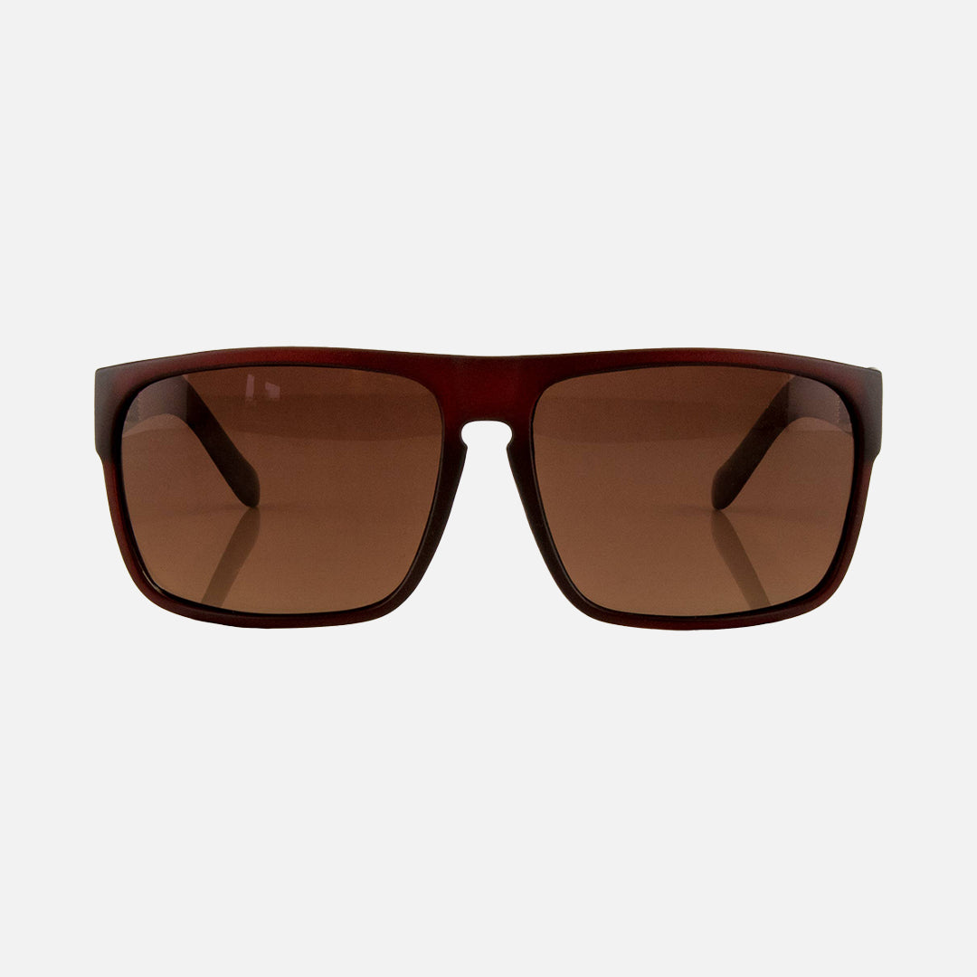 Vendetta - Matte Translucent Brick Recycled Frame Brown Polarized Lens