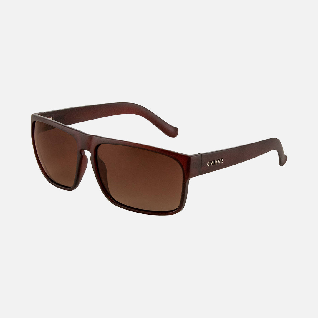 Vendetta - Matte Translucent Brick Recycled Frame Brown Polarized Lens