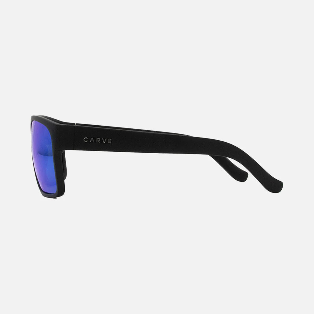 Vendetta - Matte Black with Blue Iridium Injected Polarized Lens