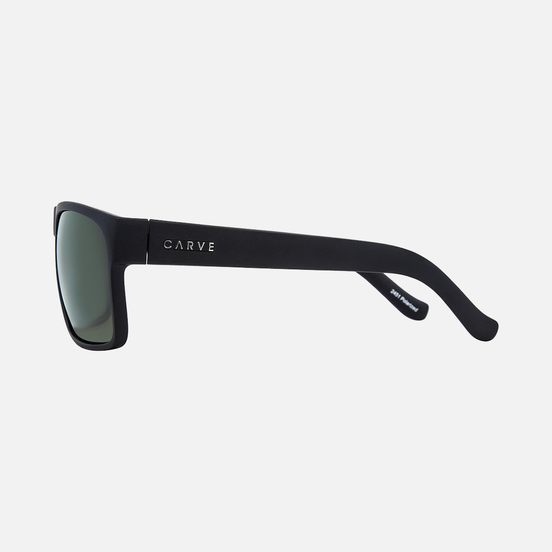 Vendetta - Matte Black Frame Gray Injected Polarized Lens