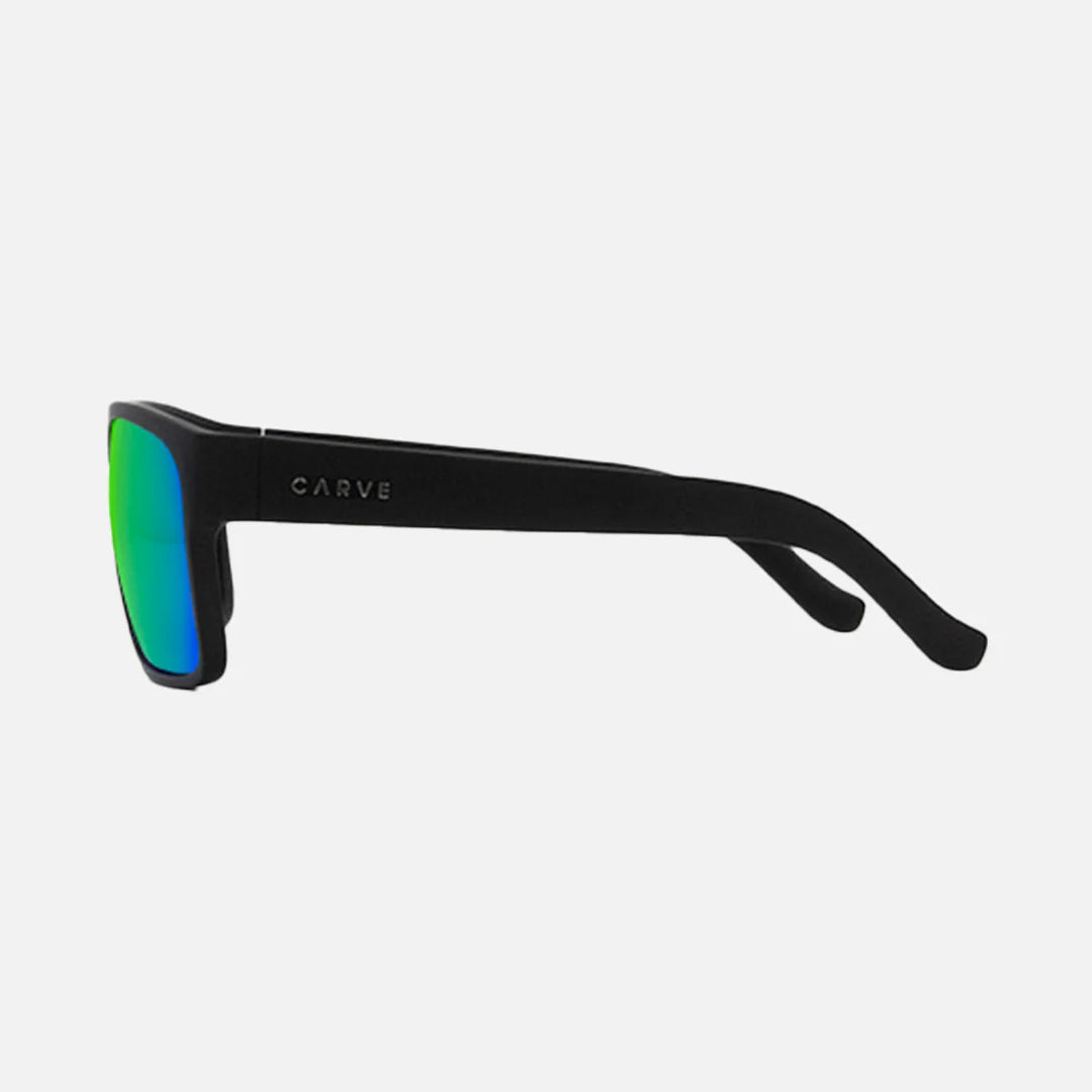Vendetta - Matte Black Frame with Green Iridium Polarized Lens