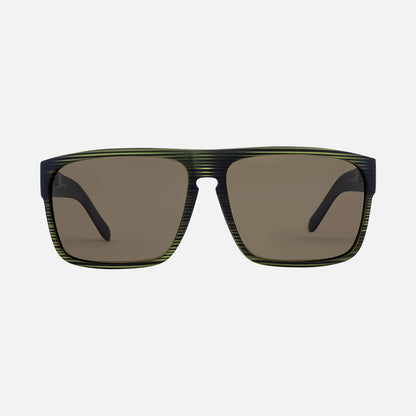 Vendetta - Olive Translucent Streak Frame Brown Polarized Lens