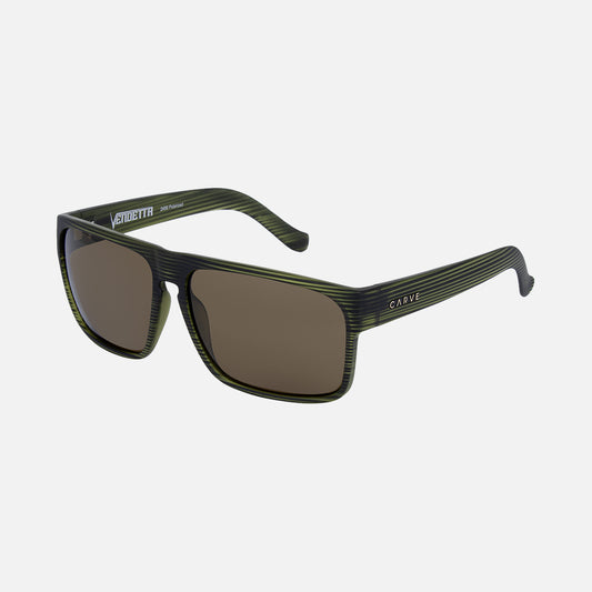 Vendetta - Olive Translucent Streak Frame Brown Polarized Lens