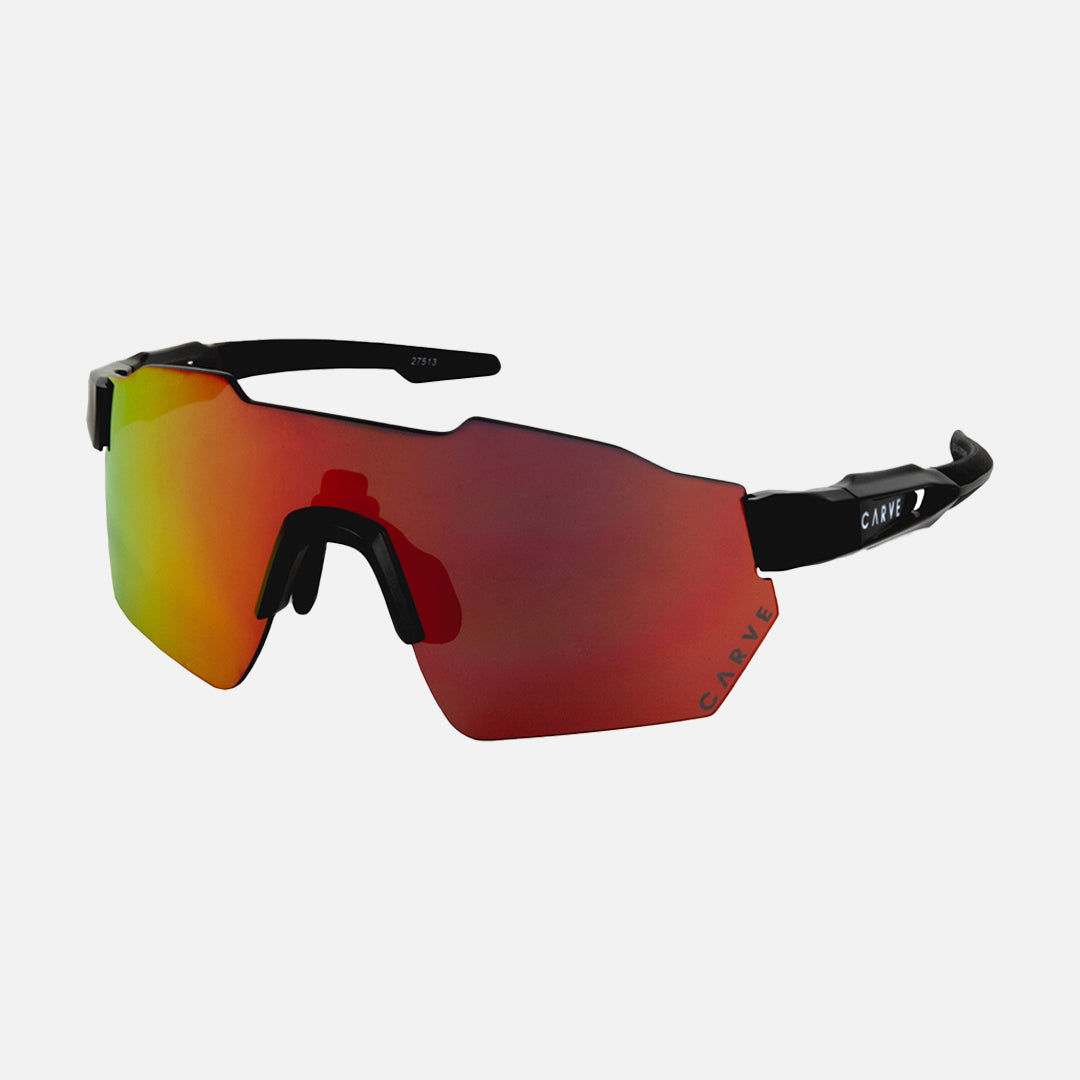 Level Up - Matt Black Grey Black Frame Red Iridium Lens