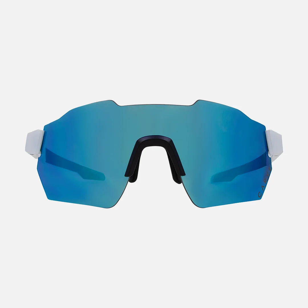 Level Up - Matt White Grey Frame Blue White Iridium Lens