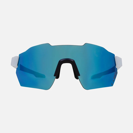 Level Up - Matt White Grey Frame Blue White Iridium Lens