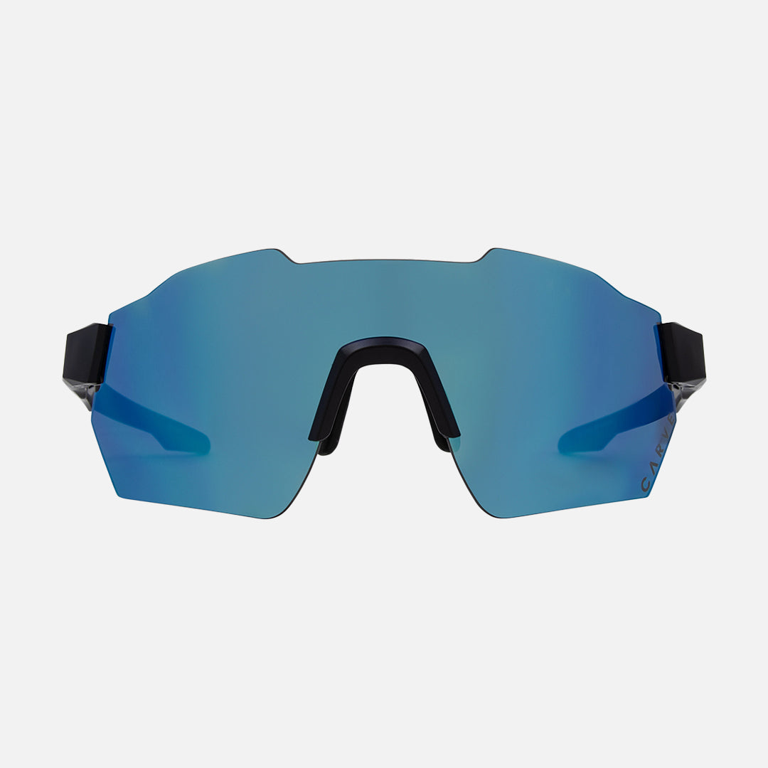 Level Up - Matt Black Grey Frame Blue White Iridium Lens