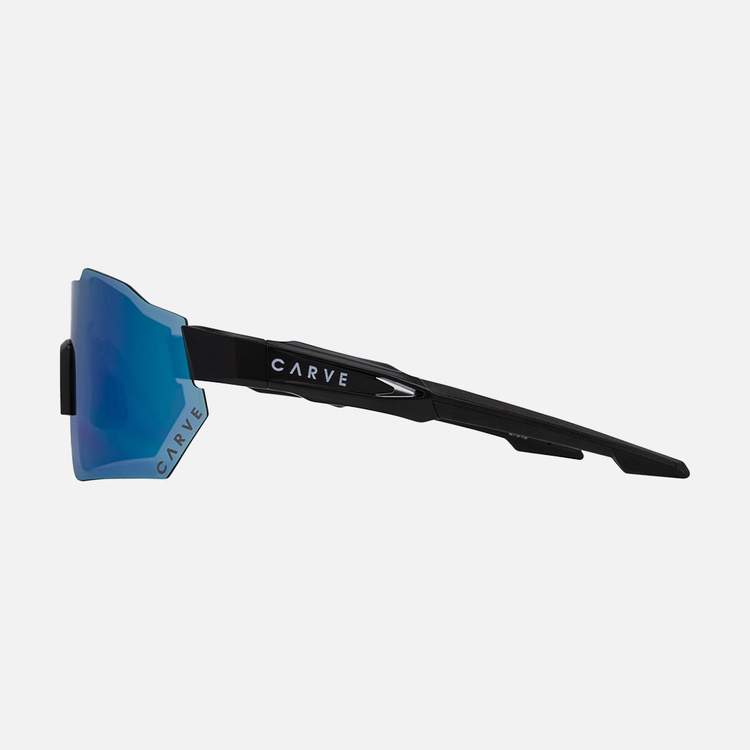 Level Up - Matt Black Grey Frame Blue White Iridium Lens