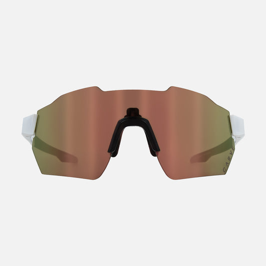 Level Up - Matte White Brown Frame Copper Iridium Lens