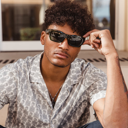 Solis - Crystal Moss Frame Green Injected Polarized Lens