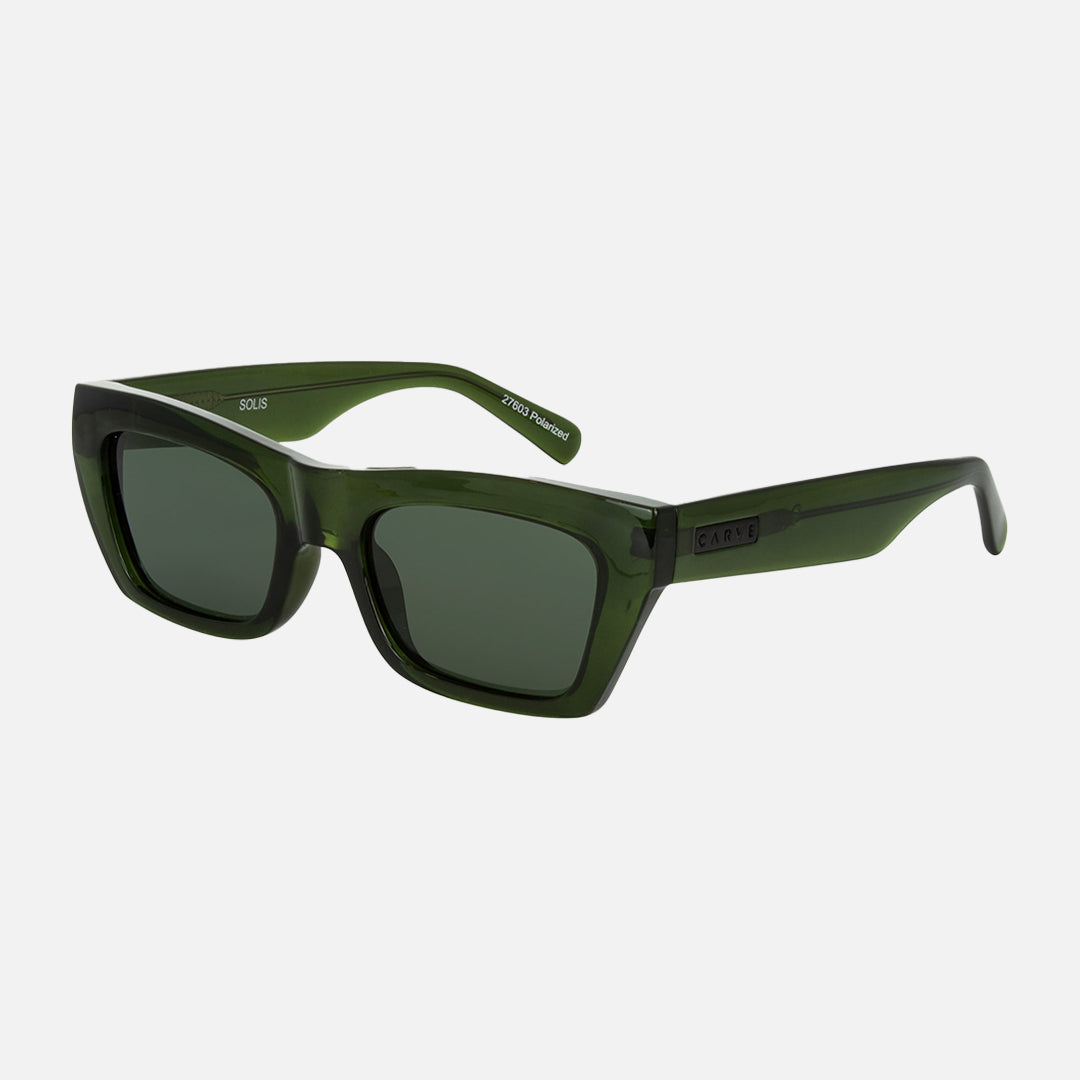 Solis - Crystal Moss Frame Green Injected Polarized Lens