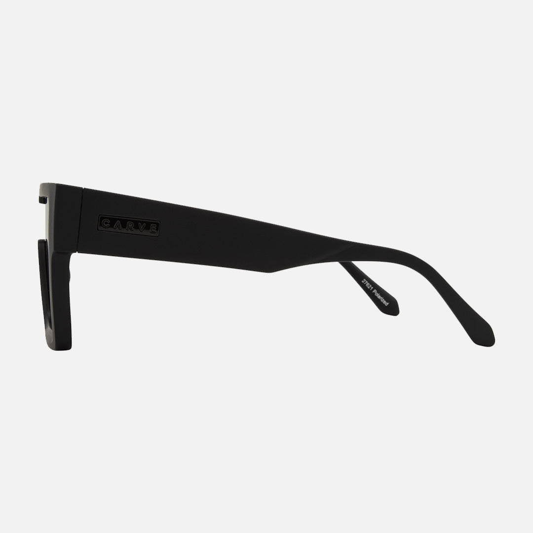 The Vegas - Matt Black Grey Polarized Lens