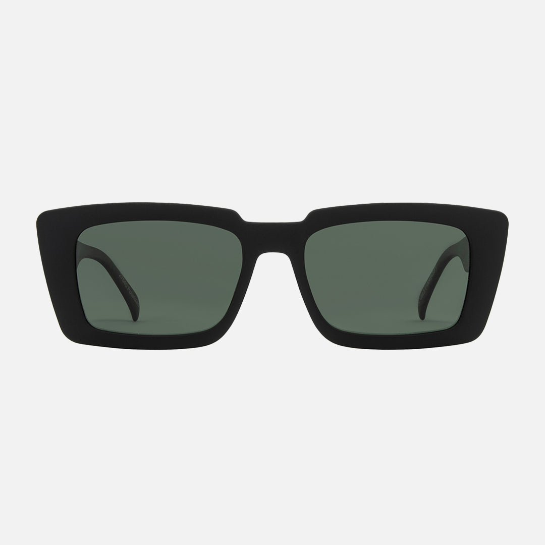 Ziggy - Matt Black Green Polarized Lens